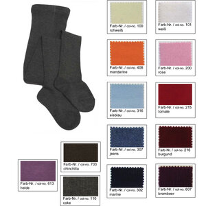 grödo 2er Pack Bio Baumwolle Kinderstrumpfhose uni - grödo