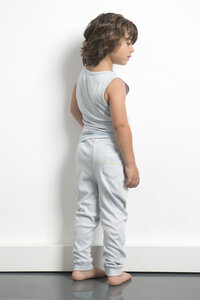 Baby- und Kinder Hose unisex aus reiner Biobaumwolle kbA - green astronaut