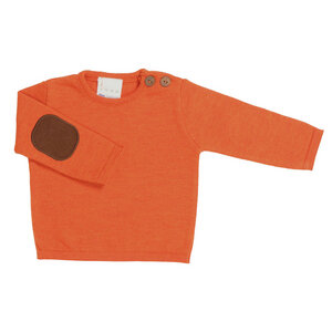 l´asticot Merino Wolle Pullover orange - lasticot
