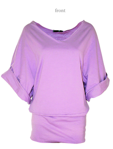 Chakura V-Neck Double Cotton Top - Chakura by Ku Ambiance