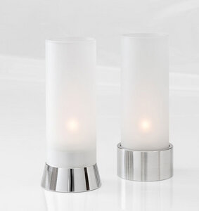 Windlicht mit satiniertem Glas - fairwerk