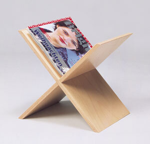 Zeitschriftenhalter X-Form - werkstatt-design