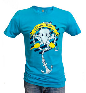 'Paul Piratenpapagei', T-Shirt aus Biobaumwolle - Coaster Roller
