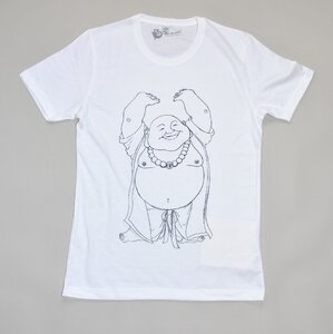 T-Shirt HAPPY BUDDHA weiss - MR. NELSON ecowear