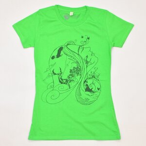 Women T-Shirt MOTHER NATURE gruen - MR. NELSON ecowear