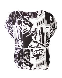 Shirt // Aura (schwarz-weiß) - Nurmi