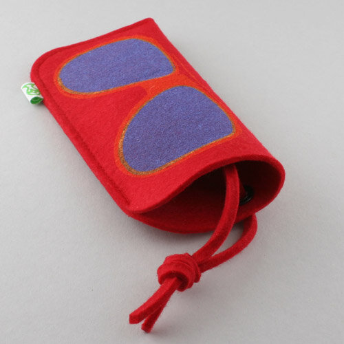 Brillenetui Modell 04 rot - werkstatt-design