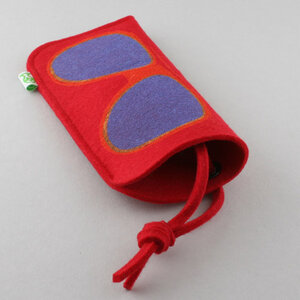 Brillenetui Modell 04 rot - werkstatt-design