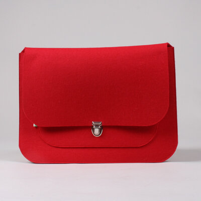 Mac-Book Tasche 'Apfel' rot - werkstatt-design
