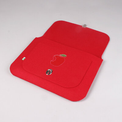 Mac-Book Tasche 'Apfel' rot - werkstatt-design