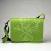 Laptoptasche 'Gloriosa/maigrün' groß mit Henkel - werkstatt-design