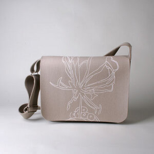 Laptoptasche 'Gloriosa/stone' groß mit Henkel - werkstatt-design