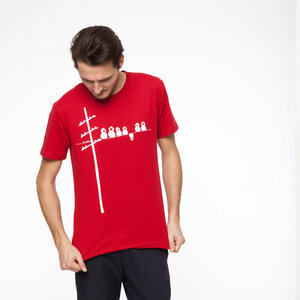 FellHerz Make some noise T-Shirt white/red - FellHerz