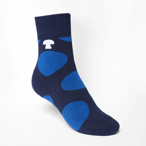 Polka Mid-Top Plüsch Socken blue/navy - THOKKTHOKK