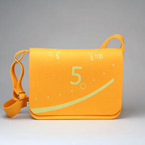 Laptoptasche 'Fünf' gelb - werkstatt-design