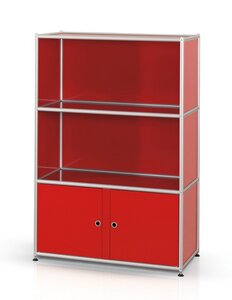 alu.tec Highboard -1-, rot - AMS Möbelmanufaktur