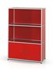 alu.tec Highboard -1-, rot - AMS Möbelmanufaktur