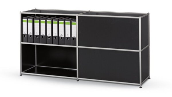 alu.tec Raumteiler -1-, schwarz - AMS Möbelmanufaktur