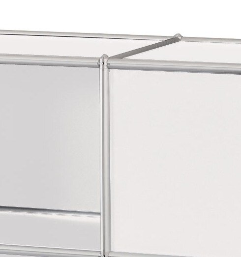 alu.tec Raumteiler -1-, weiß - AMS Möbelmanufaktur