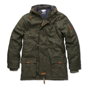 Waxed Canvas Jacket Night Green - KnowledgeCotton Apparel