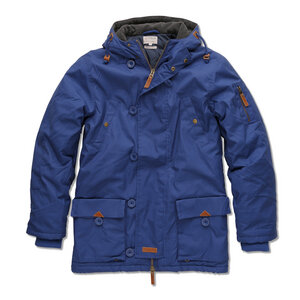 Waxed Canvas Jacket blau - KnowledgeCotton Apparel