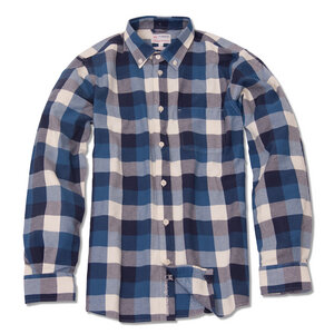 Poplin Checked Biobaumwoll Hemd - KnowledgeCotton Apparel