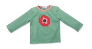 Langarmshirt Blume - Cotton People Organic