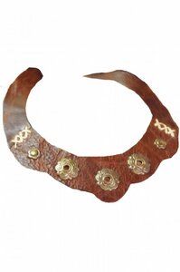 Lederkette aus Kuba mit Messing Ornamenten - Eccolifestyle