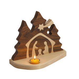 Tannenkrippe in Zweifarboptik - werkstatt-design
