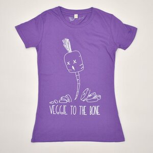 Women T-Shirt VEGGIE BONE lila - MR. NELSON ecowear