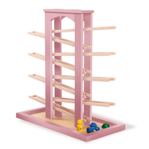 NATUREHOME Multibahn Kugelbahn rosa, Holz mit Bio Naturöl, Bio Naturfarben - NATUREHOME