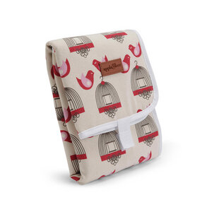 Baby Wickelauflage mit Vogel-Muster - Apple & Bee