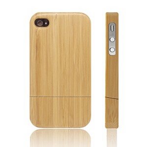 Bambus Cover für iPhone 4 / 4S - Grünspar