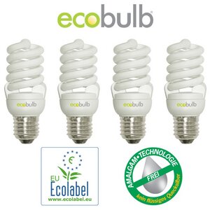 Energiesparlampe E27 15W 4er Pack - ecobulb