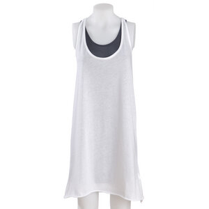 Langes Tanktop 'Sri Lanke' in Weiß - Propheten Sharety Fashion