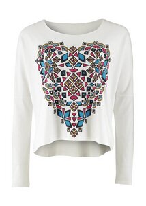 Inca Heart Long Sleeve Top - PeopleTree