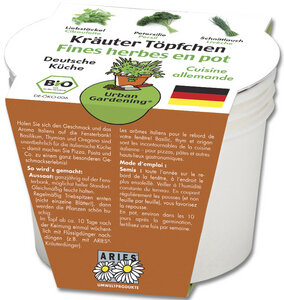 Urban Gardening Kräutertöpfe – Deutsche Küche - ARIES