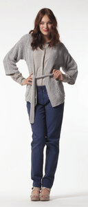 Chino Biobaumwoll Damenhose blau - STUDIO JUX