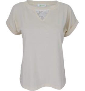Shirt mit Spitzendetail - bibico