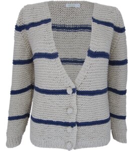 Strickjacke mit Streifen - bibico