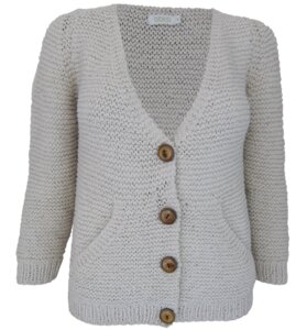 Strickjacke mit Seitentaschen - bibico