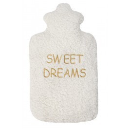 Efie Wärmflasche - tolle Sprüche: SWEET DREAMS, kontrolliert biologischer Anbau ( KbA ), 100 % Made in Germany - Efie