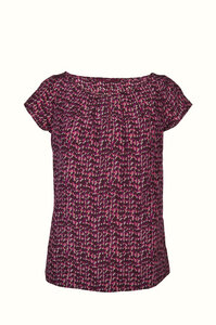 Seidenbluse von Lanius in Pink-Bordeaux - Lanius