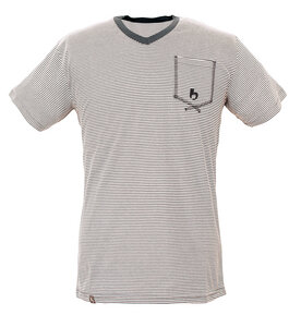 v-neck tee striped - bleed