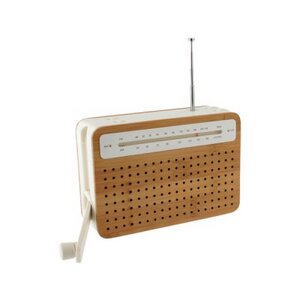 Kurbelradio aus Bambus - Lexon