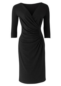 Stella Fitted Dress Black - PeopleTree