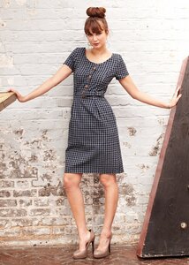 Beth Check Dress - PeopleTree
