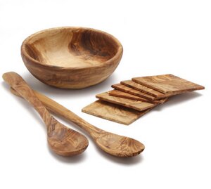 OLIVENHOLZ-FRÜHLINGS-GARTEN-SET VON NATUREHOME - NATUREHOME