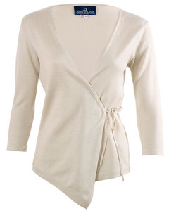 Wrap-Sweater silver linning  - Alma & Lovis