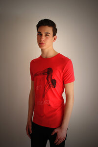 Herren Rundhals Bamboo Shirt, 'DIVE' - Re-Bello